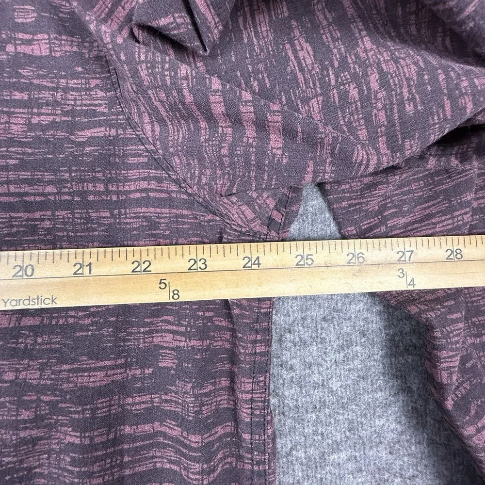 The North Face Shirt Mens XL Burgundy Button Down Long Sleeve Hiking Performance